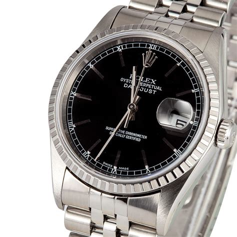 rolex datejust 16220 black dial|rolex 16220 price.